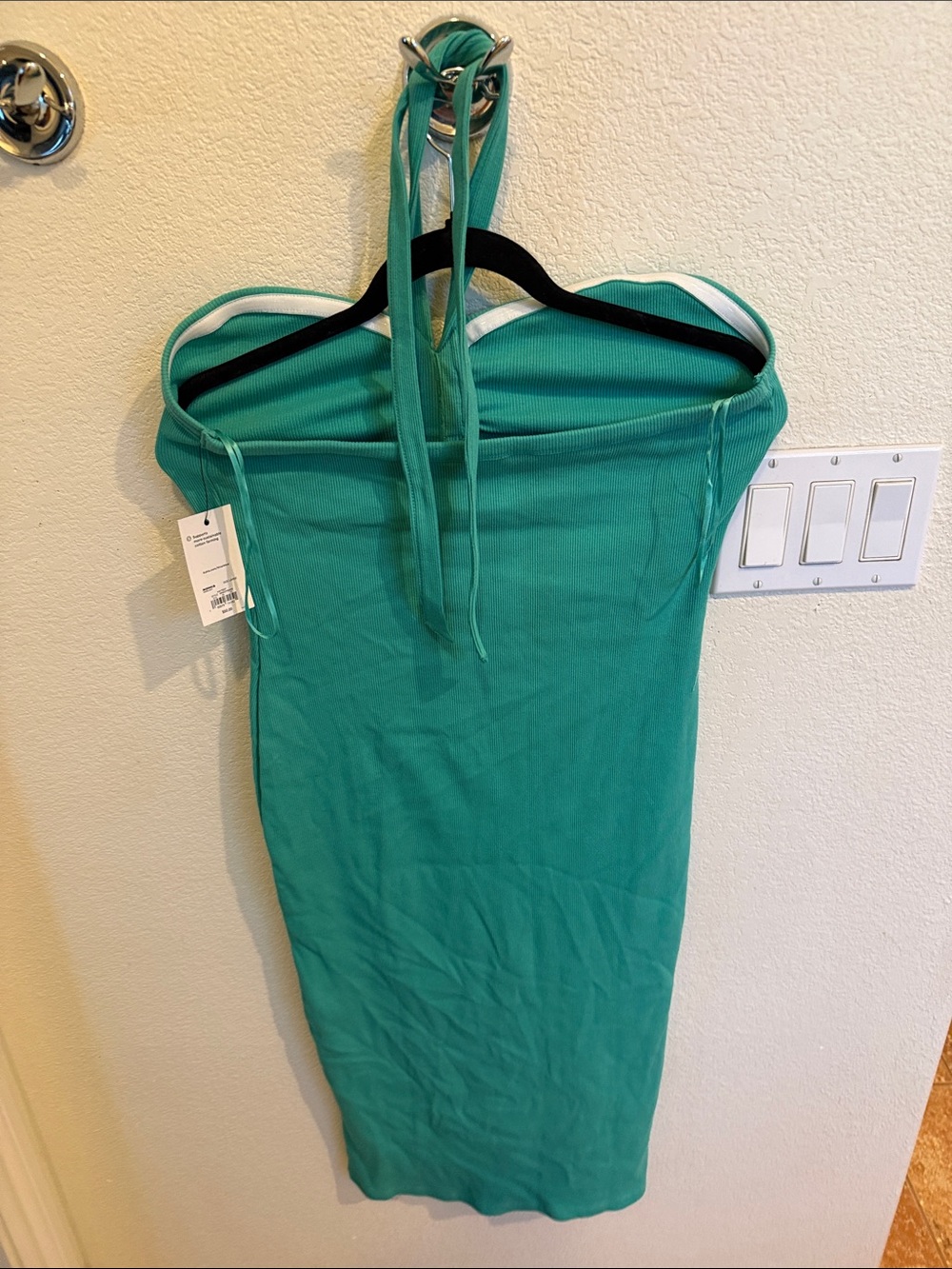Nine West Strapless Teal Bodycon Dress - Picture 2 of 5